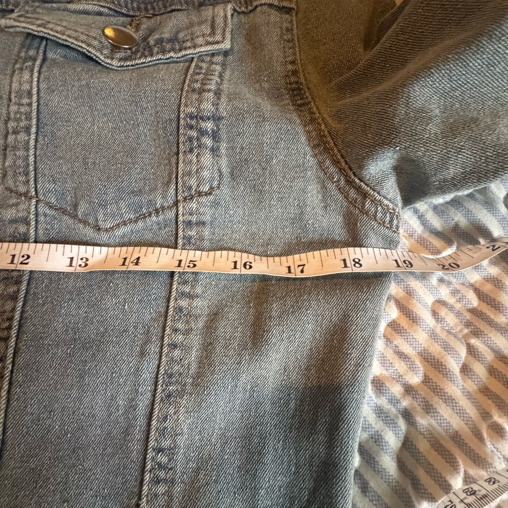 Denim Long Sleeve Romper - Picture 4 of 7